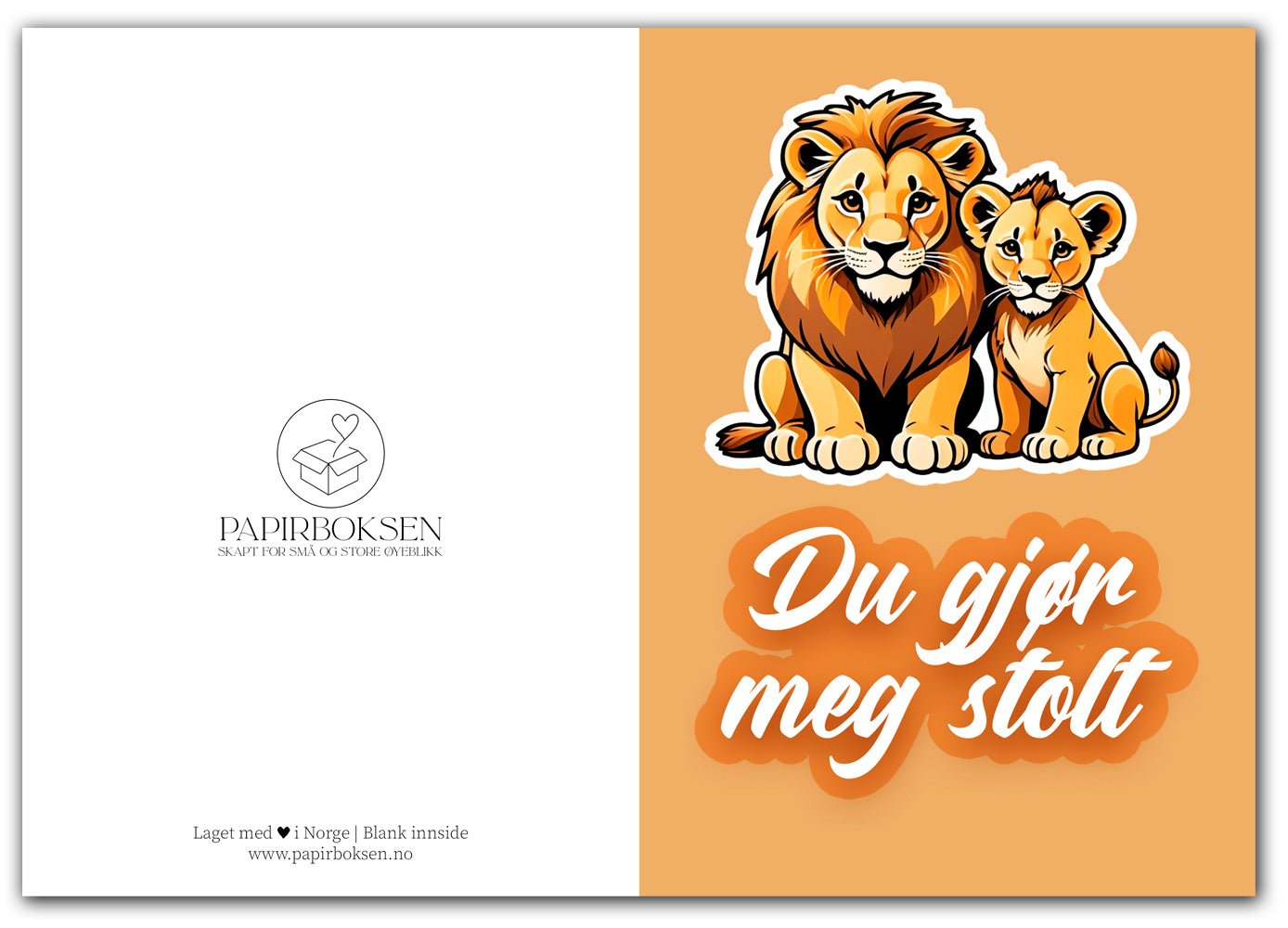 Du gjør meg stolt