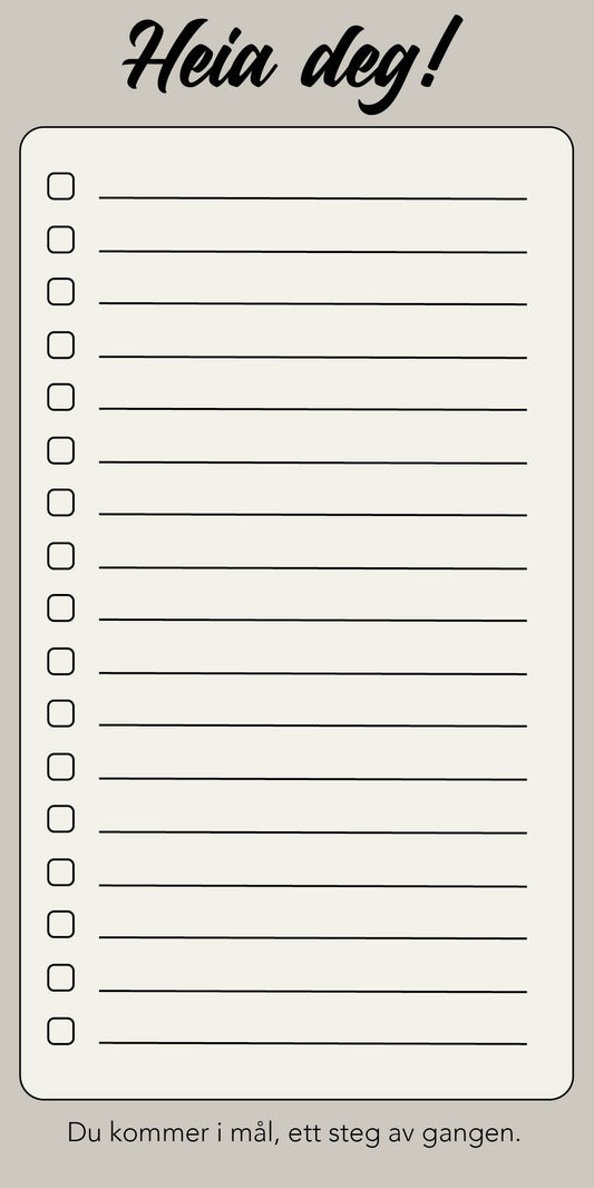 To-do liste grå