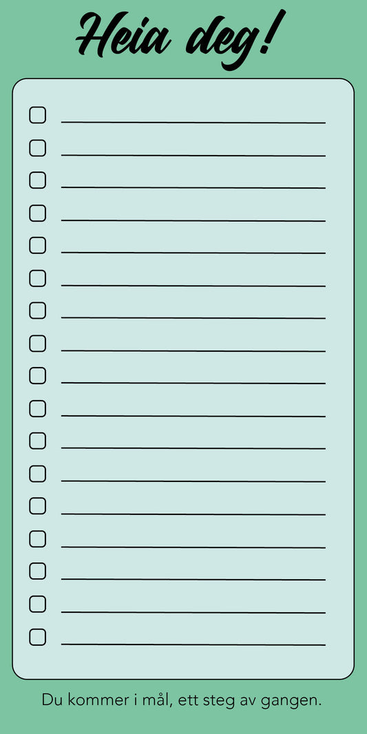 To-do liste grønn