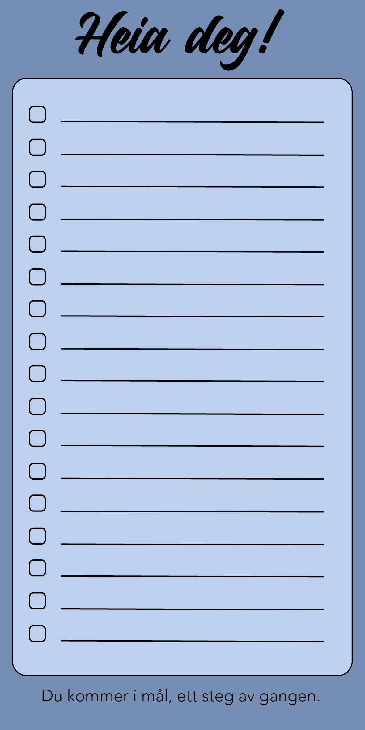 To-do liste lilla