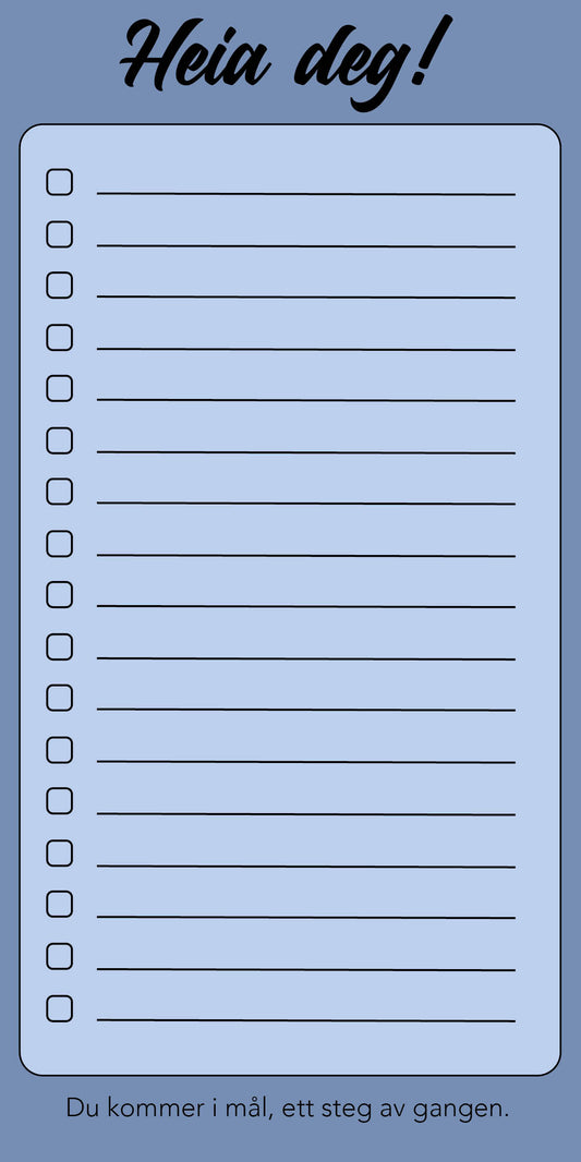 To-do liste lilla